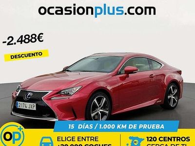 Usado Lexus RC300h Executive Line 223 CV (164 kW) 2017 Rojo Coupe