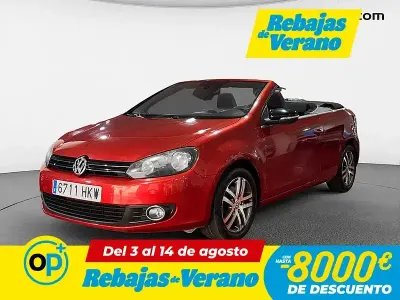 Usado VW Golf Cabriolet 105 CV (77 kW) 2012 Rojo Descapotable