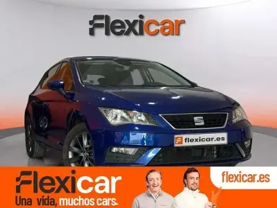Usado Seat Leon Style 115 CV (84 kW) 2019 Azul Berlina