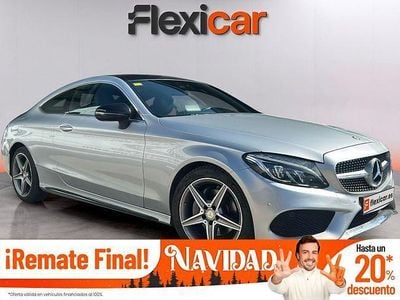 Gris Usado 2016 Mercedes C220 AMG line Coupe | 24.890 € (Precio justo)