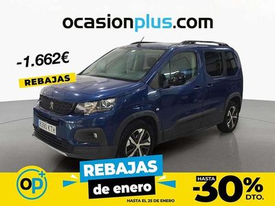 Usado Peugeot Rifter GT-line 99 CV (72 kW) 2019 Azul Monovolumen