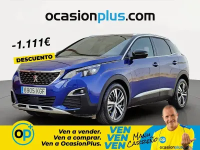 Usado Peugeot 3008 GT-line 120 CV (88 kW) 2017 Azul SUV