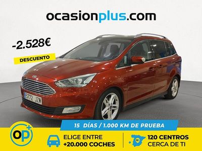 Rojo Usado 2017 Ford C-MAX Titanium Monovolumen | 11.190 € (Precio justo)