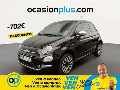 Usado Fiat 500 Lounge 69 CV (50 kW) 2017 Negro Utilitario