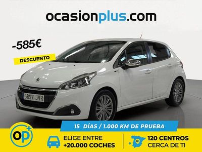 Usado Peugeot 208 Style 82 CV (60 kW) 2016 Blanco Utilitario