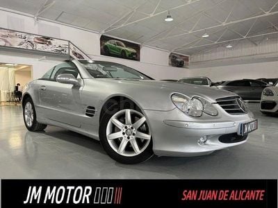 Usado Mercedes SL500 306 CV (225 kW) 2003 Gris / plata Descapotable