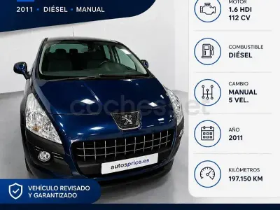Usado Peugeot 3008 Sport 112 CV (82 kW) 2011 Azul Familiar