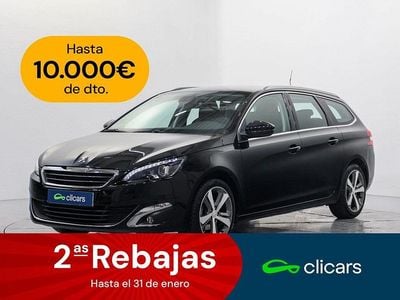 Negro Usado 2017 Peugeot 308 SW Allure Familiar | 8390 € (Precio justo)