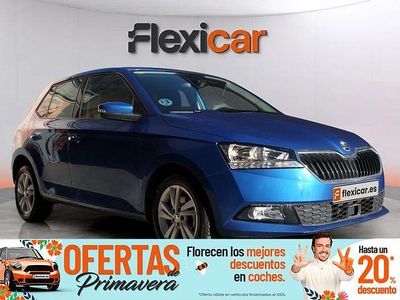 Usado Skoda Fabia Ambition 95 CV (69 kW) 2020 Azul Berlina