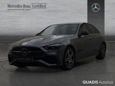 Gris selenita Usado 2024 Mercedes C300e AMG line | 53.900 € (Un poco caro)