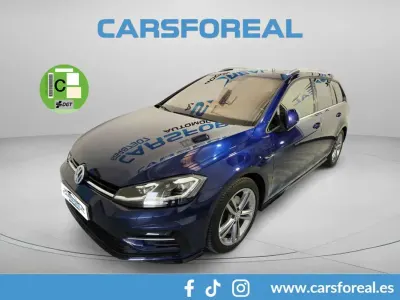 Usado VW Golf VII R-line 150 CV (110 kW) 2019 Azul Familiar
