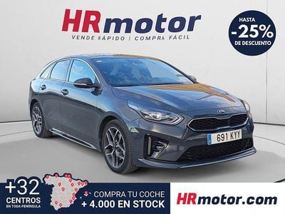 Usado Kia Ceed GT-Line 136 CV (100 kW) 2019 Gris Utilitario