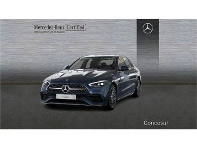 Usado Mercedes C220 AMG line 200 CV (147 kW) 2024 Azul sodalita Berlina