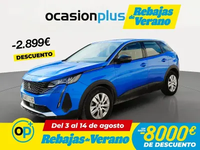 Usado Peugeot 3008 Active 130 CV (95 kW) 2022 Azul SUV