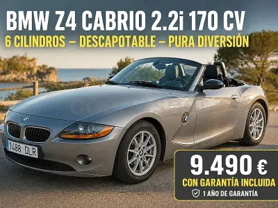 Usado BMW Z4 170 CV (125 kW) 2005 Gris / plata Descapotable