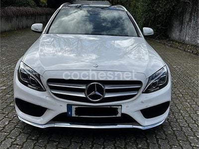 Usado Mercedes C220 AMG 170 CV (125 kW) 2015 Blanco Familiar