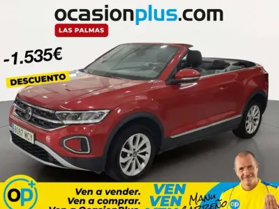 Usado VW T-Roc Cabriolet Style 110 CV (80 kW) 2022 Rojo Descapotable