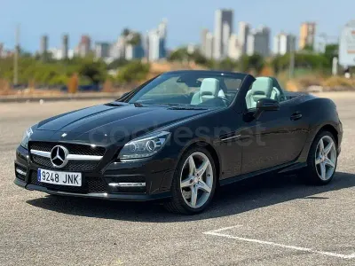 Usado Mercedes SLK250 204 CV (150 kW) 2016 Negro Descapotable