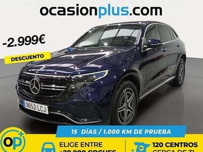 Usado Mercedes EQC400 300 kW (408 CV) 2019 Azul SUV
