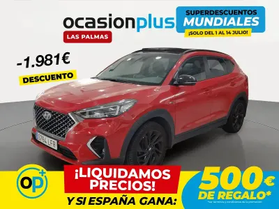 Usado Hyundai Tucson N Line 185 CV (136 kW) 2020 Rojo SUV
