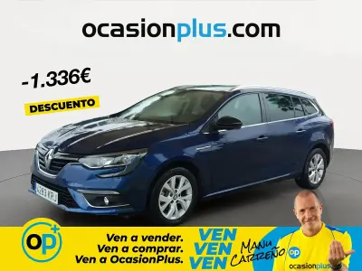 Usado Renault Mégane GrandTour LIMITED 130 CV (95 kW) 2018 Azul Familiar
