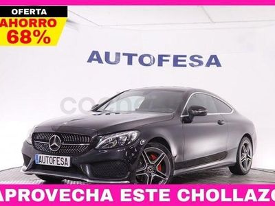 Usado Mercedes C220 AMG line 170 CV (125 kW) 2016 Negro Coupe
