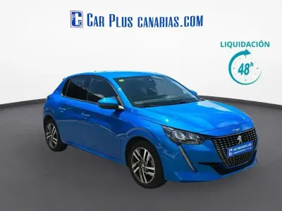 Usado Peugeot 208 Allure 100 CV (73 kW) 2020 Azul Utilitario