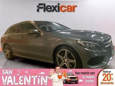 Gris Usado 2016 Mercedes C250 AMG line Familiar | 25.990 € (Precio justo)