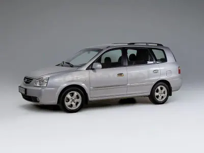 Usado Kia Carens Active 140 CV (102 kW) 2006 Gris / plata Monovolumen