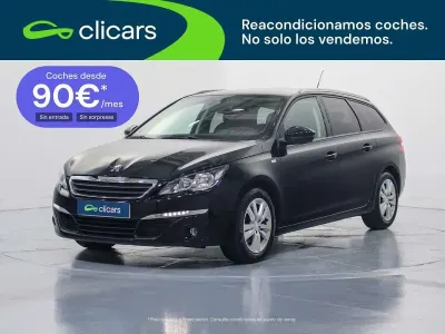 Usado Peugeot 308 SW Style 131 CV (96 kW) 2017 Negro Familiar