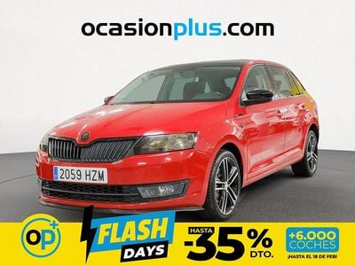 Usado Skoda Rapid Ambition 105 CV (77 kW) 2014 Rojo Utilitario