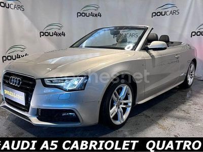 Usado Audi A5 Cabriolet S-Line 272 CV (200 kW) 2014 Gris / plata Descapotable