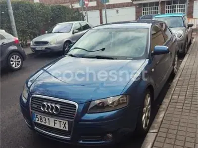 Usado Audi A3 S-Line 140 CV (102 kW) 2007 Azul Utilitario