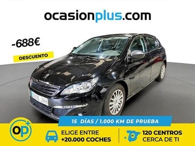 Usado Peugeot 308 Access 100 CV (73 kW) 2016 Negro