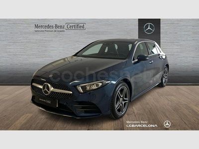 Usado Mercedes A250 AMG line 218 CV (160 kW) 2021 Azul denim Berlina