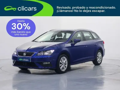 Usado Seat Leon ST Style 116 CV (85 kW) 2020 Azul Familiar
