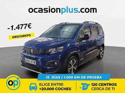 Usado Peugeot Rifter GT-line 100 CV (73 kW) 2019 Azul Monovolumen