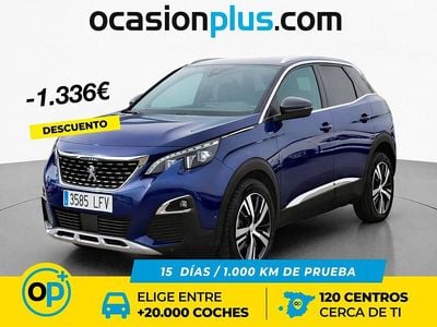 Usado Peugeot 3008 GT-line 130 CV (95 kW) 2020 Azul SUV