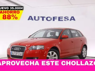Usado Audi A3 Sportback Attraction 140 CV (102 kW) 2006 Rojo Utilitario