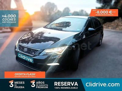 Usado Seat Leon FR 150 CV (110 kW) 2018 Negro Familiar