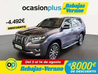 Usado Toyota Land Cruiser 177 CV (130 kW) 2018 Gris SUV