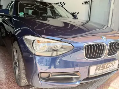 Usado BMW 116 Sport Line 136 CV (100 kW) 2012 Azul Utilitario