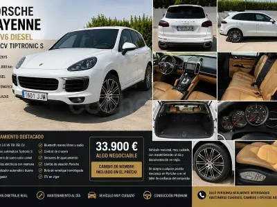 Usado Porsche Cayenne 262 CV (192 kW) 2015 Blanco SUV