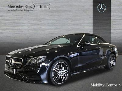 Usado Mercedes E400 AMG line 333 CV (244 kW) 2017 Negro obsidiana Descapotable