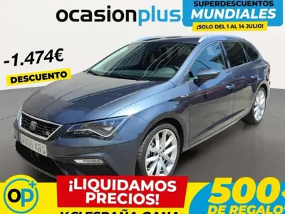 Usado Seat Leon ST FR 190 CV (139 kW) 2018 Gris Familiar