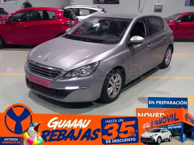 Usado Peugeot 308 Active 92 CV (67 kW) 2015 Gris Utilitario