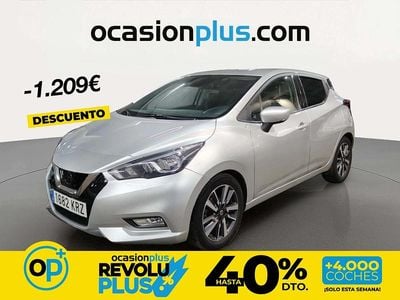 Usado Nissan Micra N-Connecta 90 CV (66 kW) 2018 Gris Utilitario