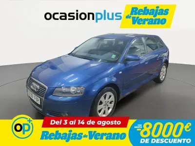 Usado Audi A3 Sportback Ambiente 140 CV (102 kW) 2007 Azul Utilitario