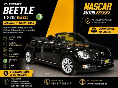 Usado VW Beetle Design 110 CV (80 kW) 2016 Negro Utilitario