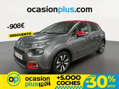 Usado Citroën C3 Feel 82 CV (60 kW) 2018 Gris Utilitario